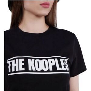 The Kooples Women’s Black Logo Graphic Print T-Shirt Size S
